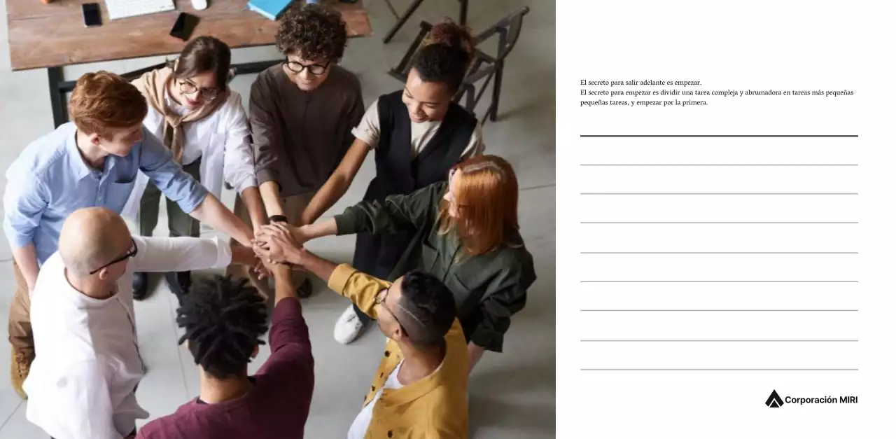 Un sencillo calendario corporativo en gris