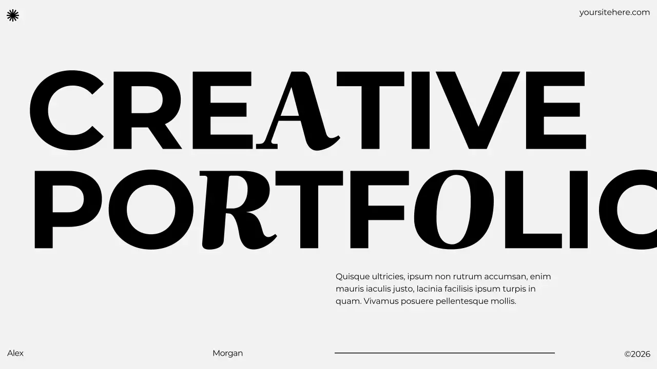 Trình bày danh mục đầu tư hiện đại màu đen