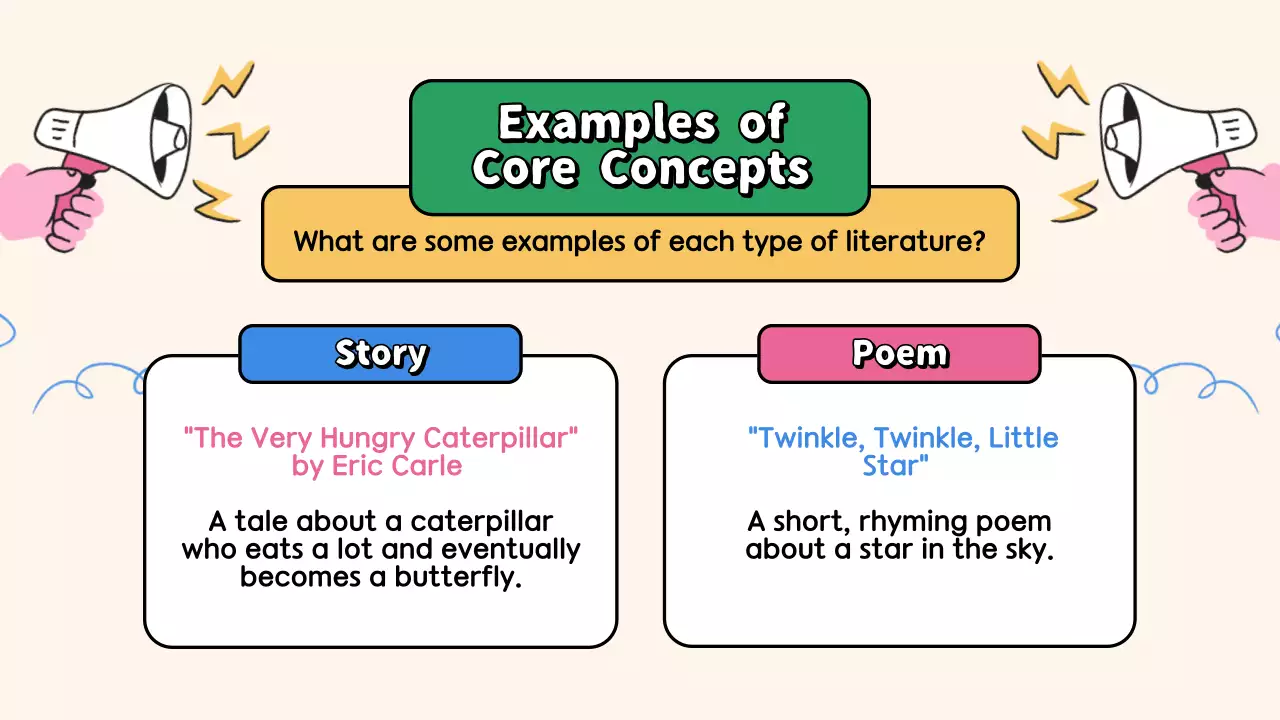 Pink Creative Literature Class Presentation