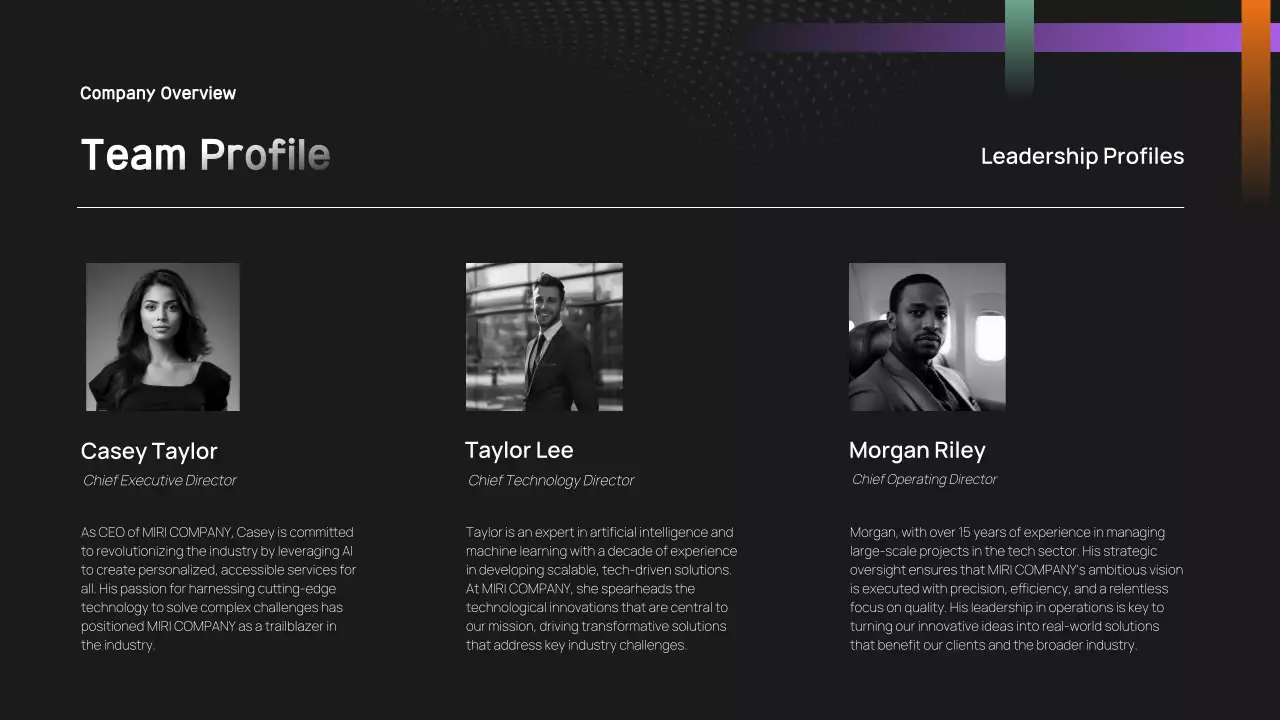 Black Modern Business Promotion Presentation