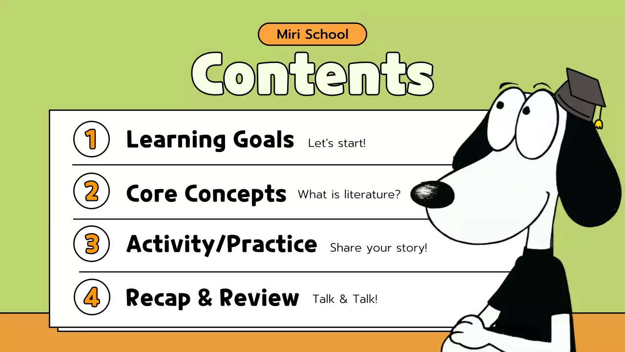Green Simple Storybook Guide Presentation