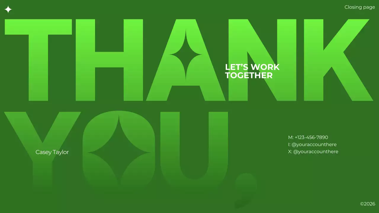 Green Bold Portfolio Presentation