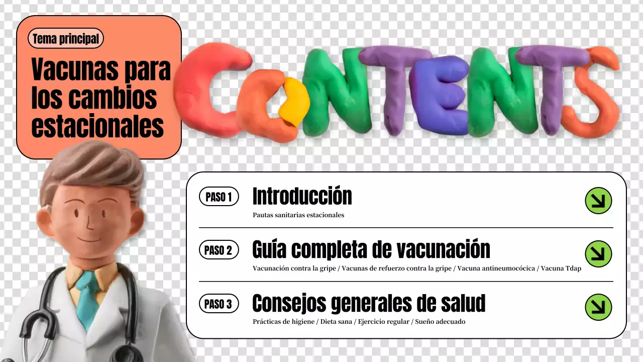 directrices sanitarias creativas y llenas de color