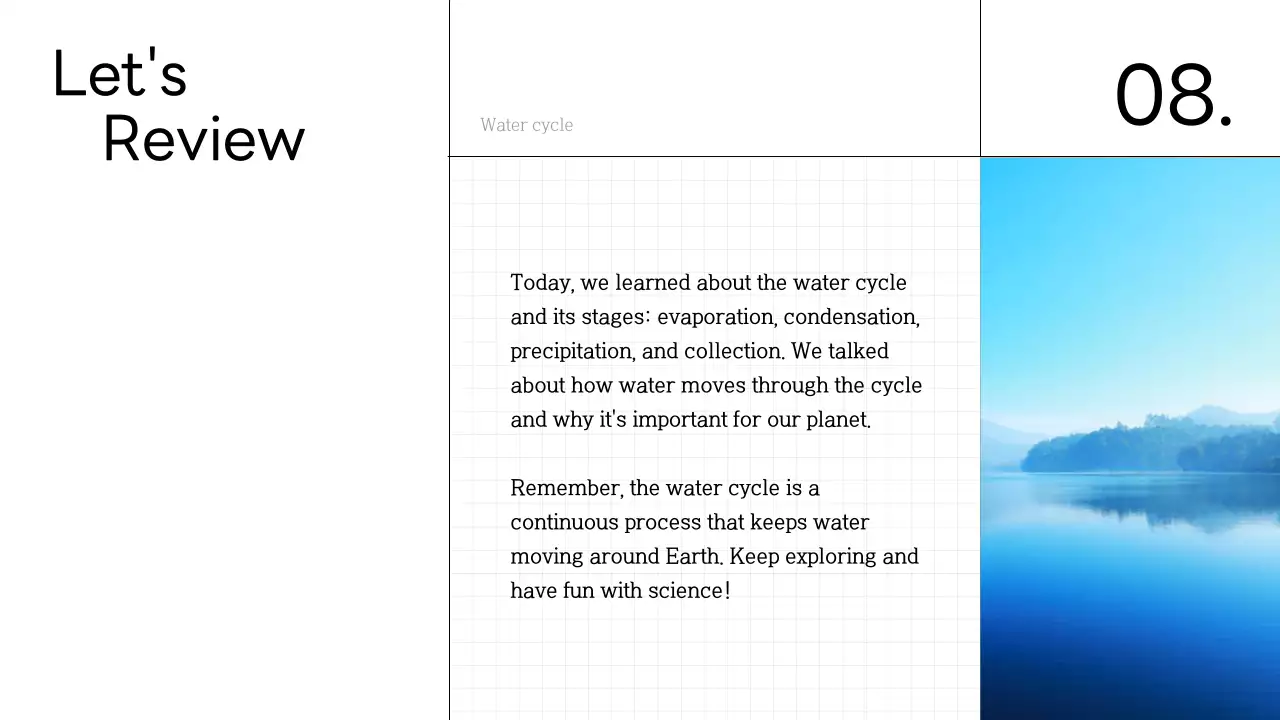 Blue Simple Science Class Presentation