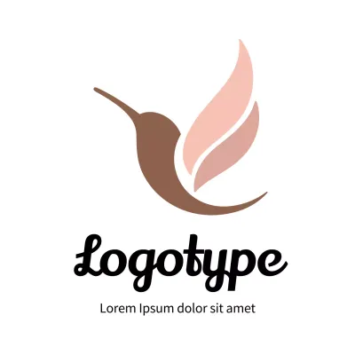 Brown Minimalist Design Logo