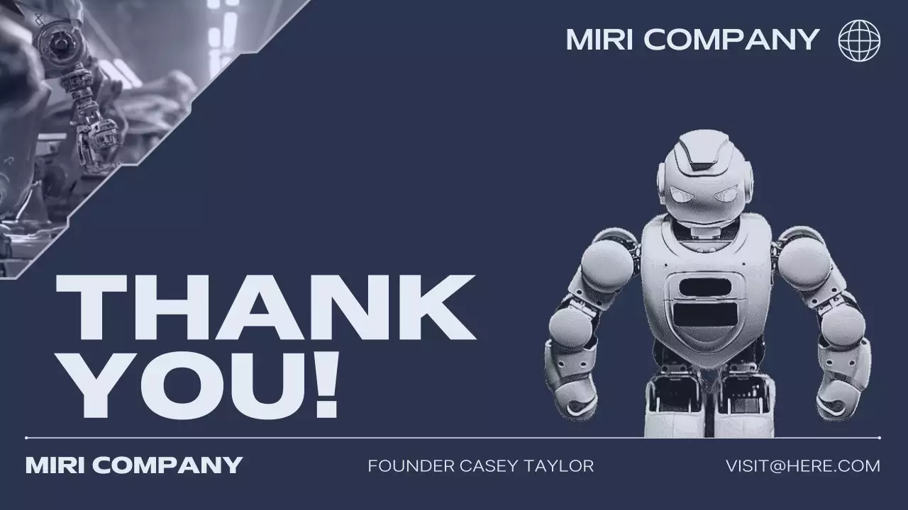 Navy Modern Ai Business Pitch Presentation