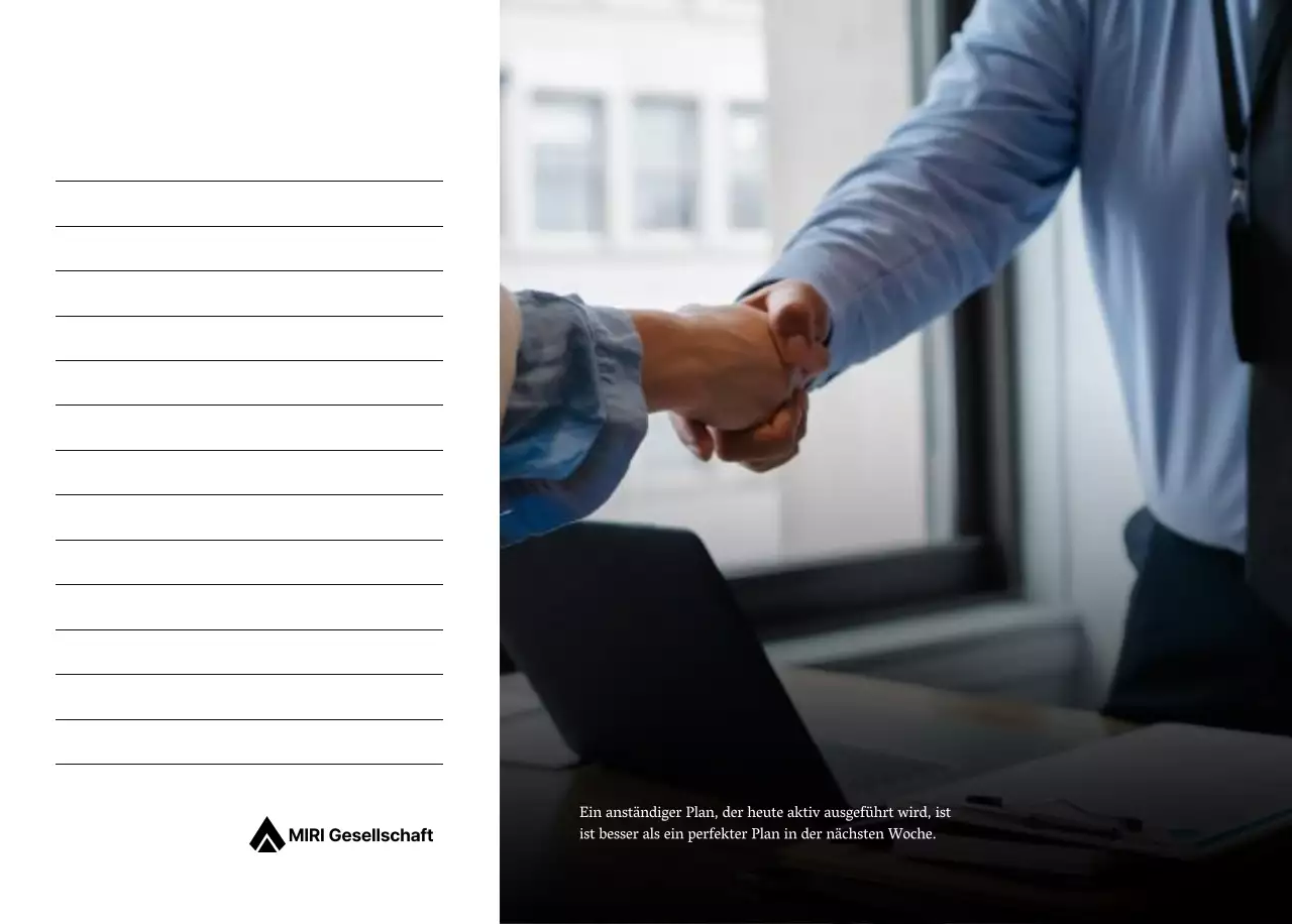 Ein einfacher Unternehmenskalender in Grau