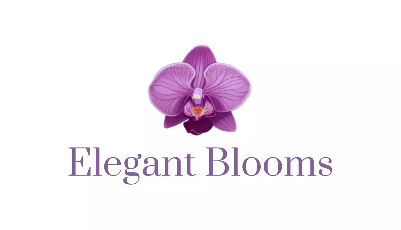 Purple Elegant Business Card