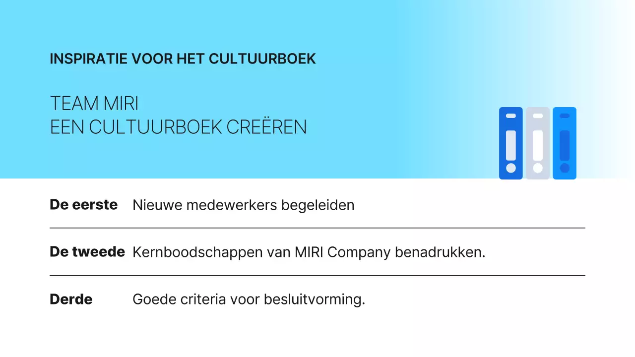 Lichtblauw Eenvoudig Bedrijfscultuur Boek Introductie