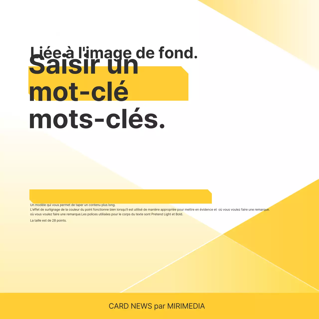 Promouvoir votre entreprise Yellow Simple
