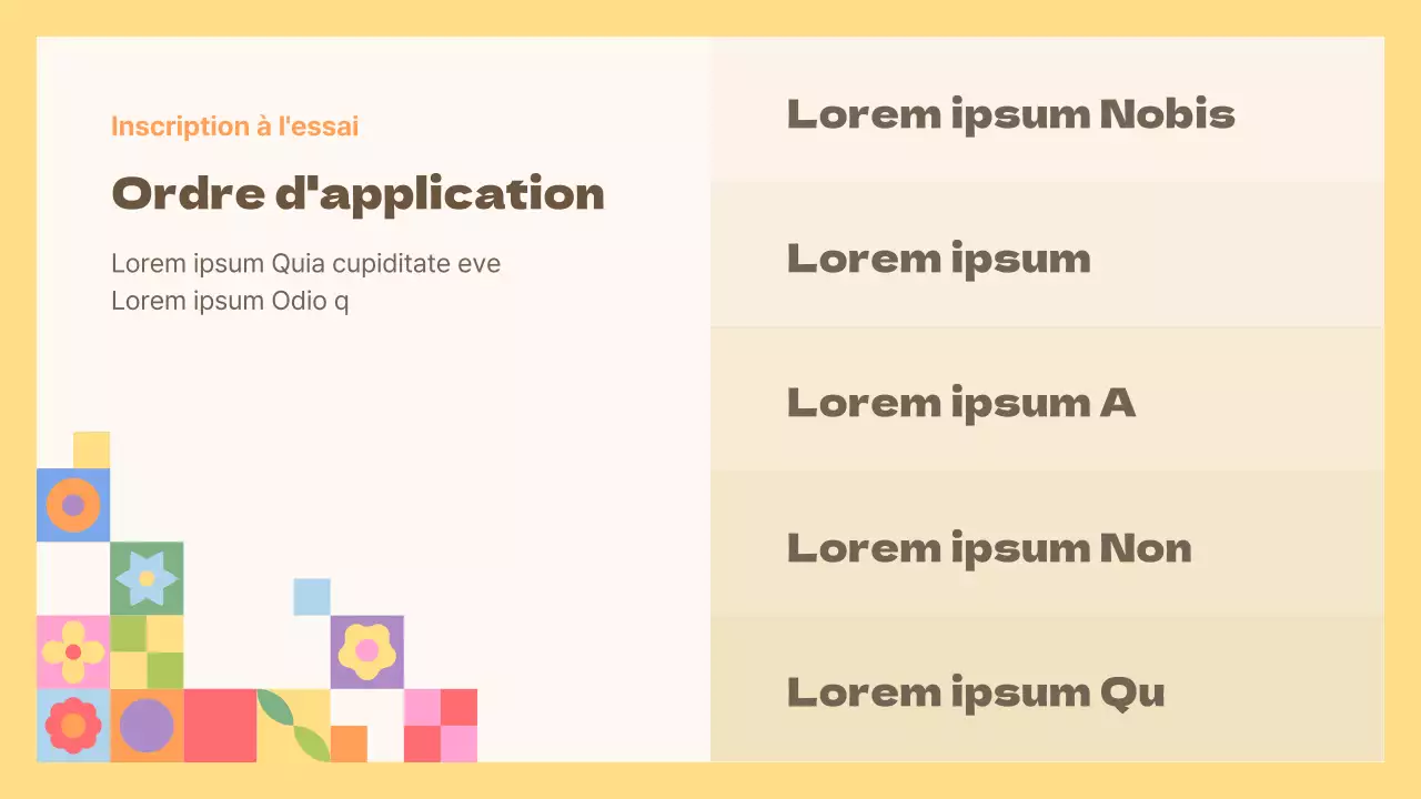 Guide de l'expérience culturelle traditionnelle jaune et orange