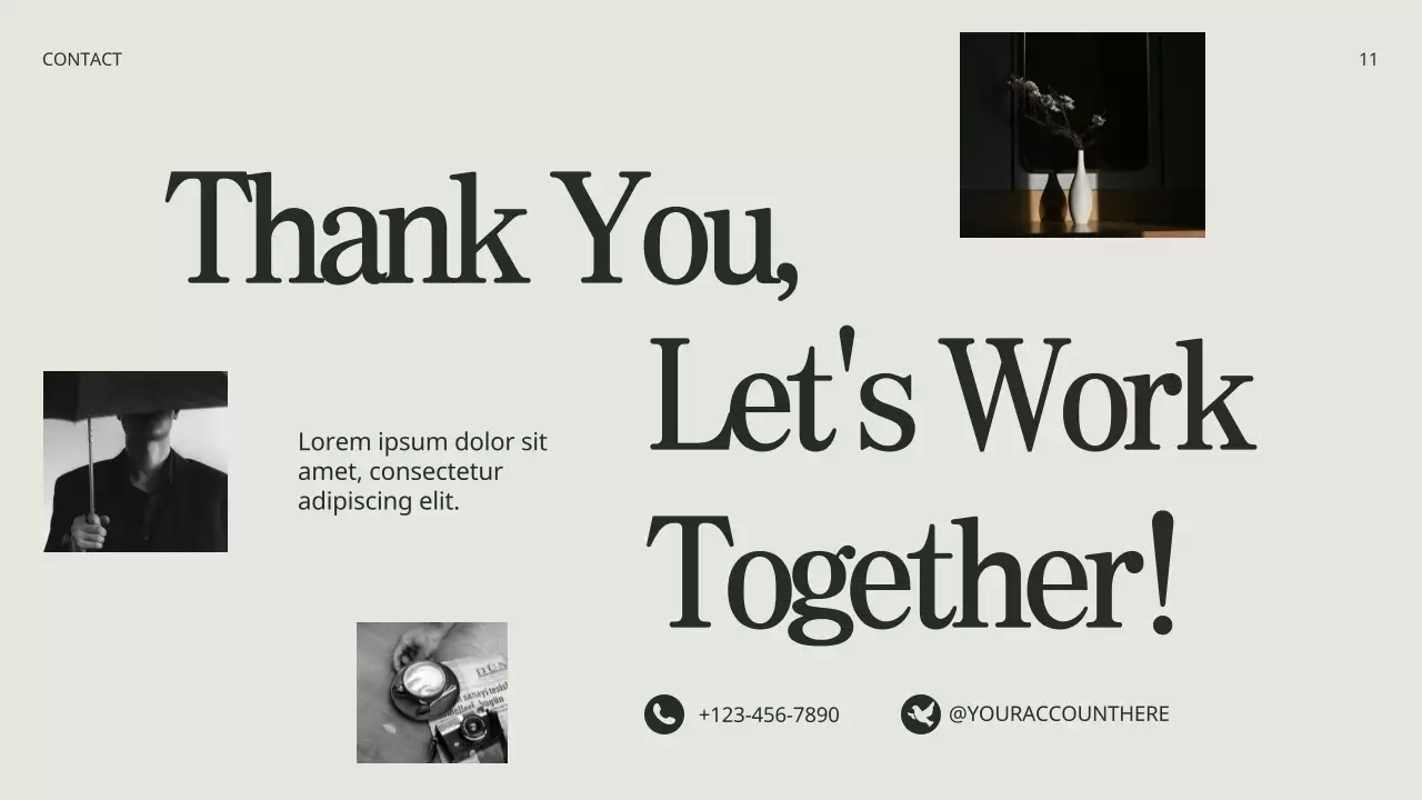 Trình bày danh mục đầu tư hiện đại màu be