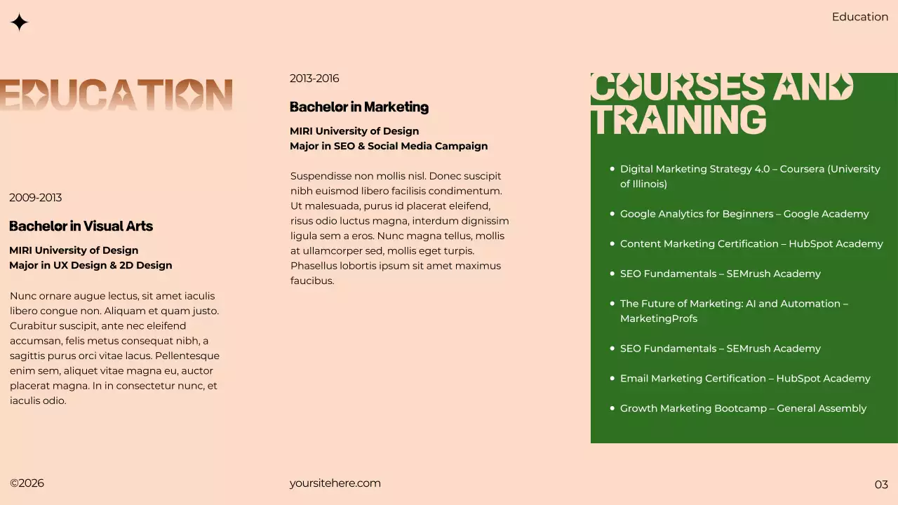 Green Bold Portfolio Presentation