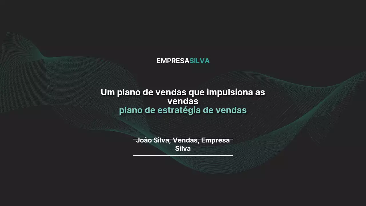 Um plano de estratégia de vendas empresarial moderno a preto e branco