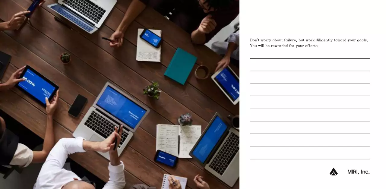 A simple corporate calendar in gray