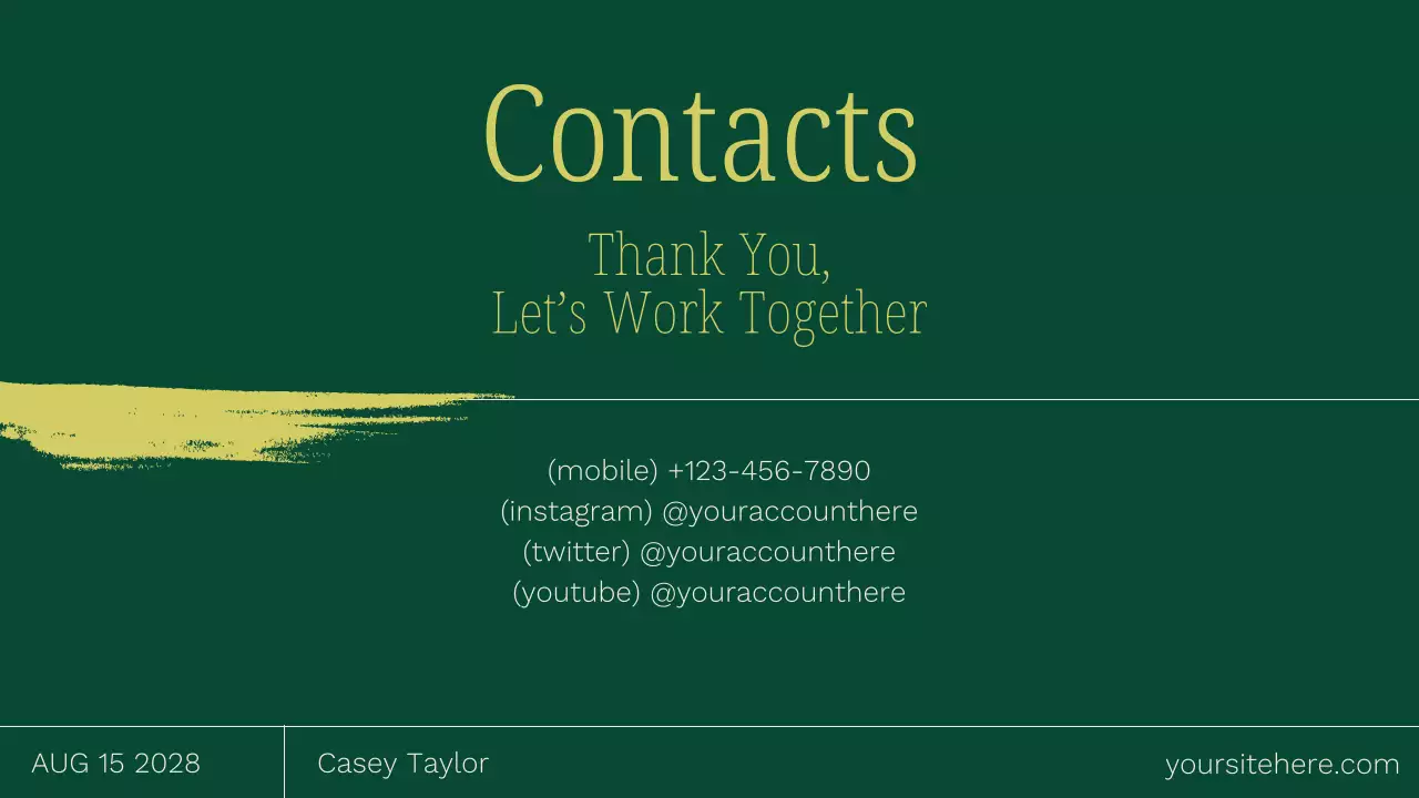 Green Modern Portfolio Resume Presentation