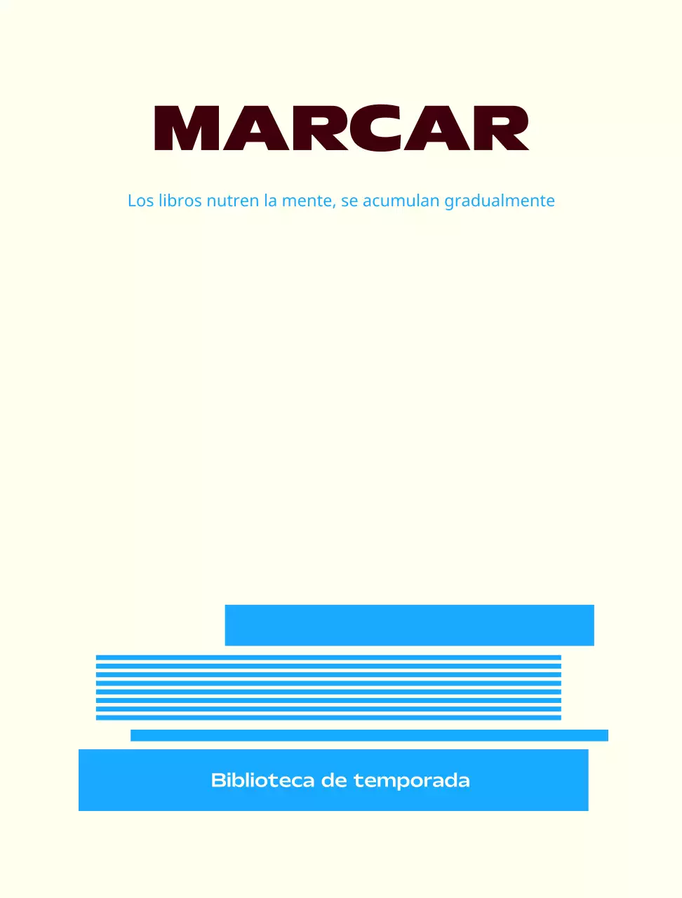 Papel pintado moderno Book Cafe en color marfil