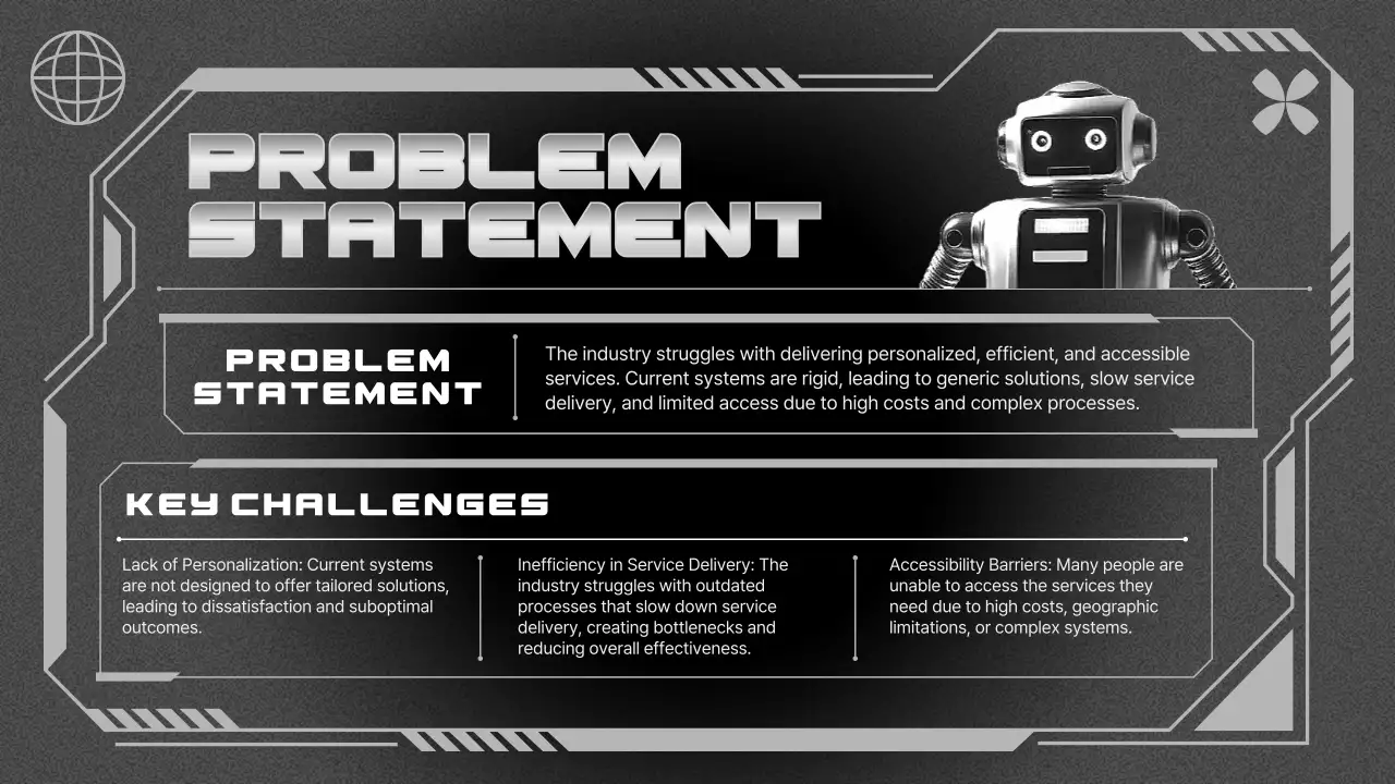 Black Modern Ai Business Pitch Presentation