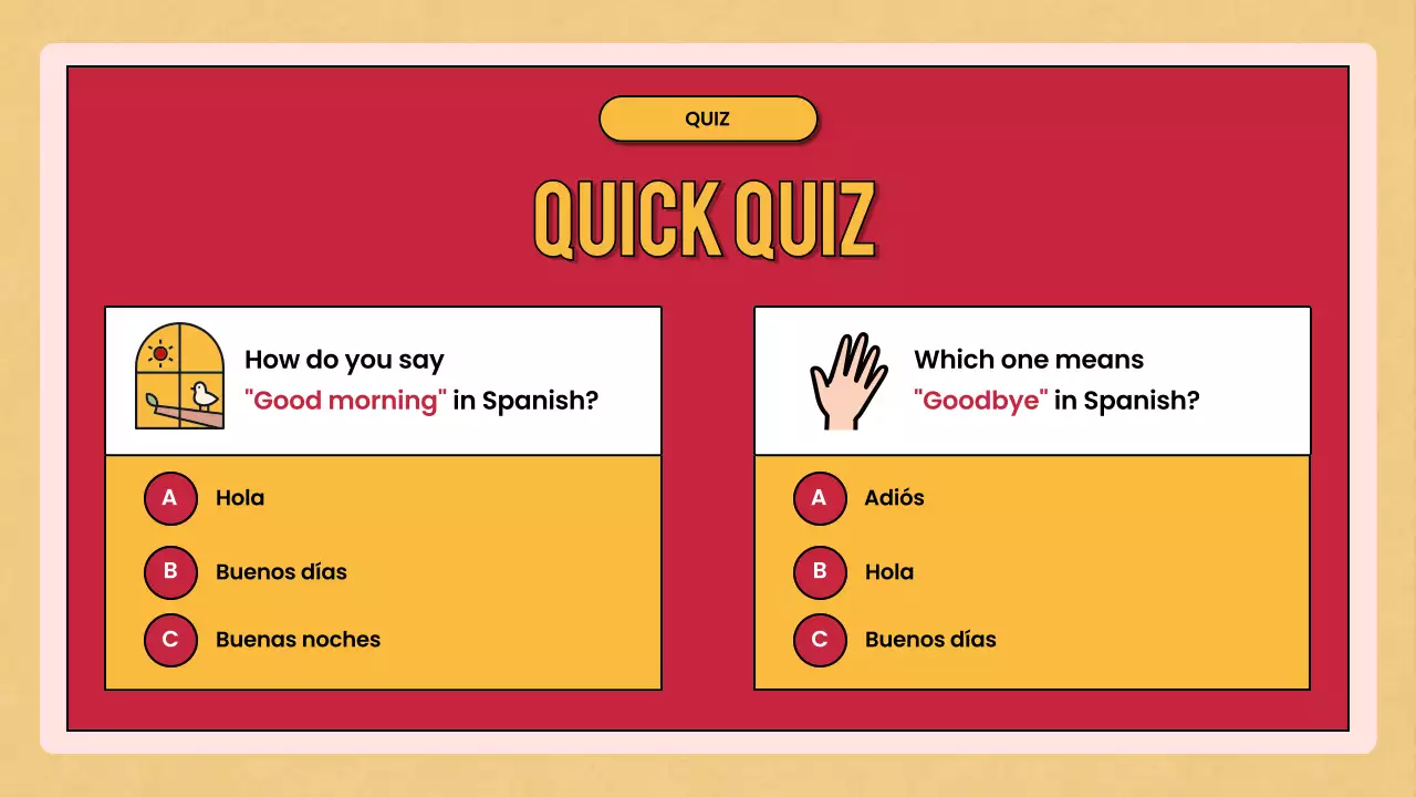 red retro language course