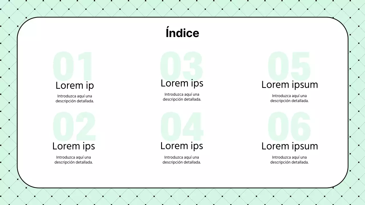 Sencilla propuesta de productora de vídeo en color menta