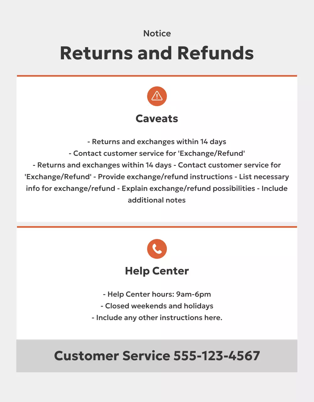 Orange Rustic Meal Promotion Poster