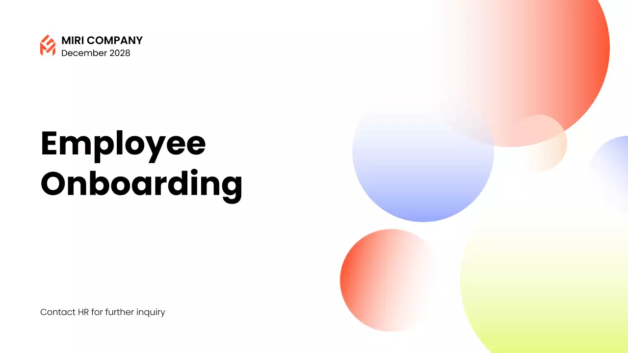 White Modern Employee Guide Presentation