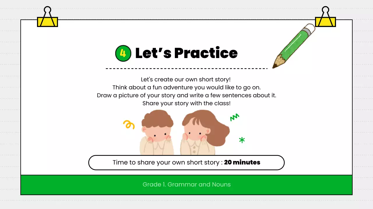 Green Simple Grammar Guide Presentation