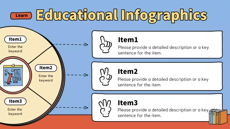Blue Simple Education Guide Infographic