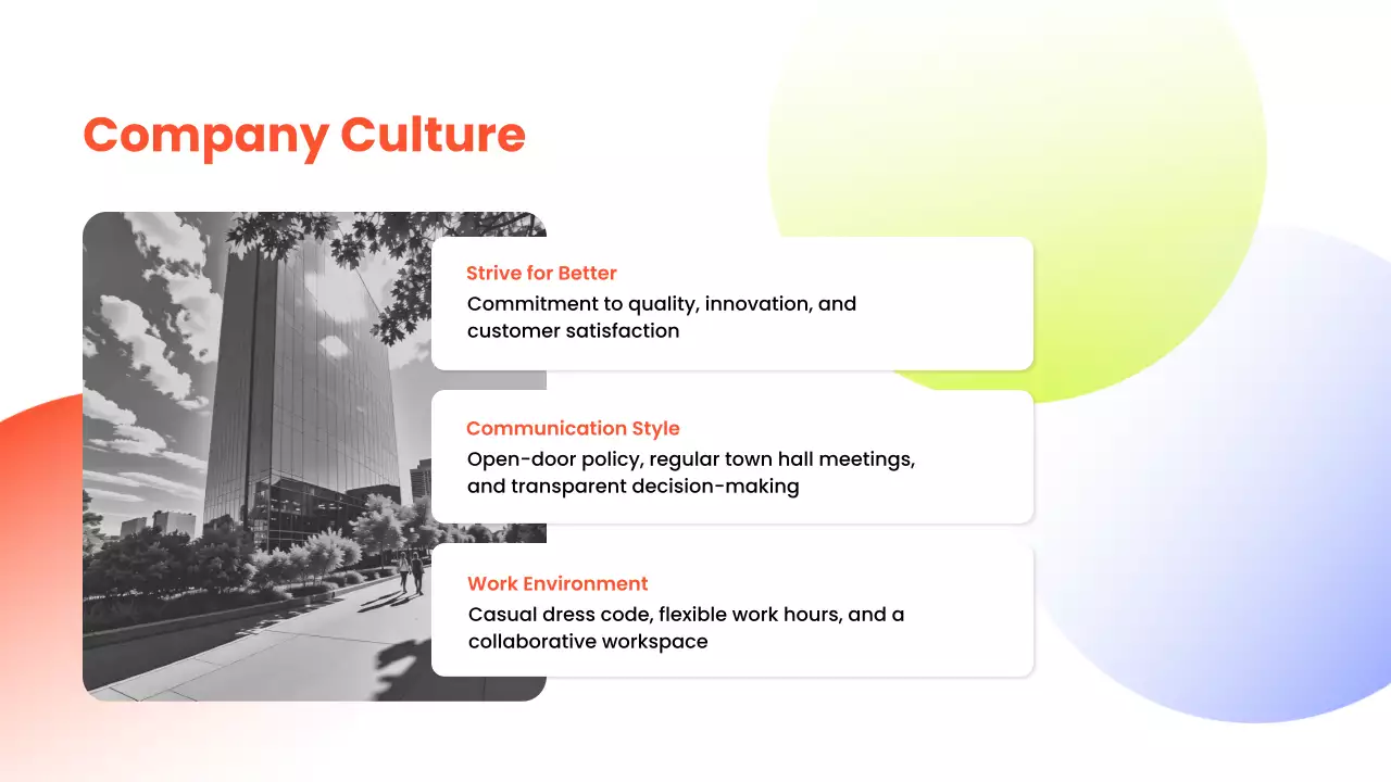 White Modern Employee Guide Presentation