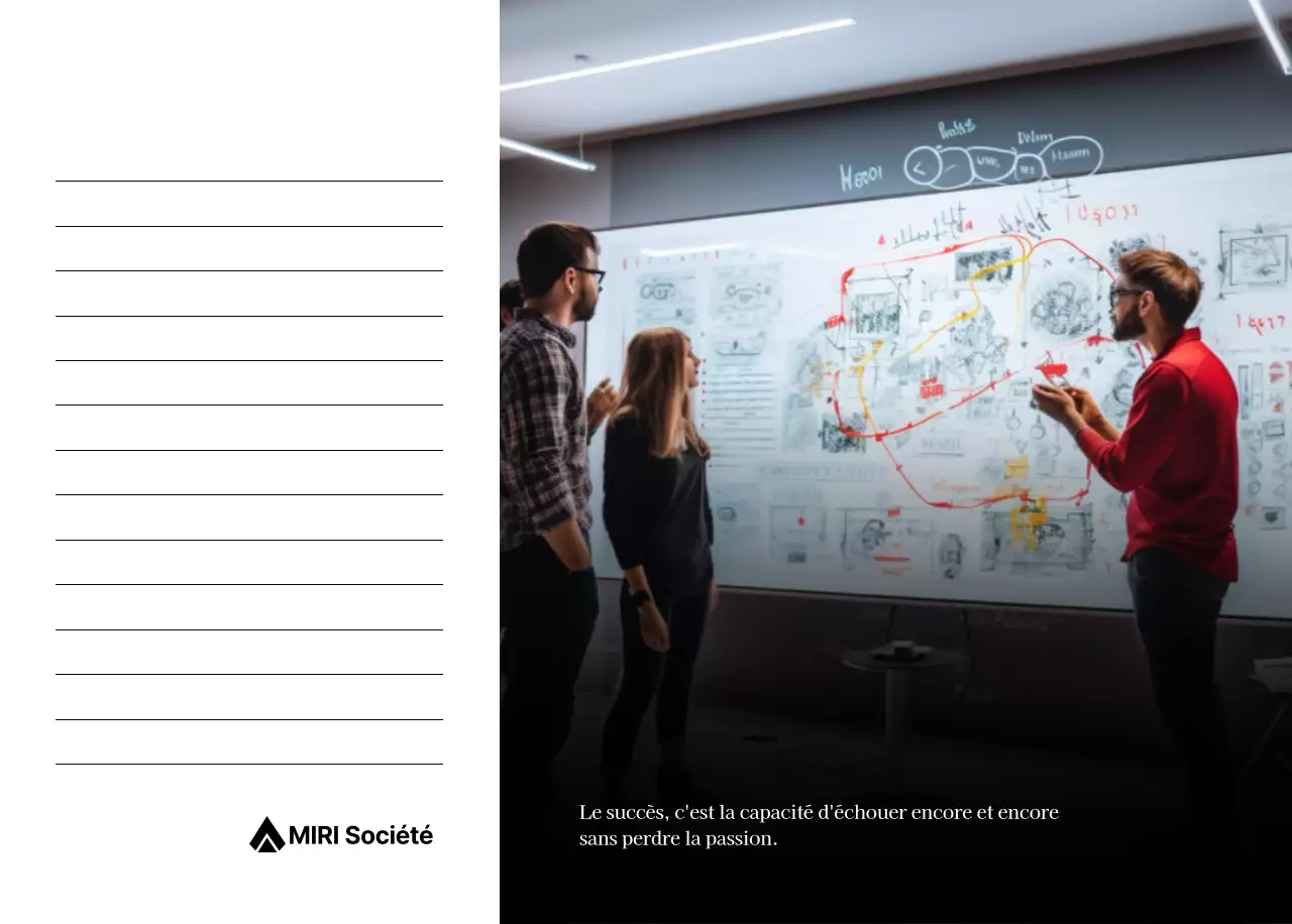 Un calendrier d'entreprise simple en gris