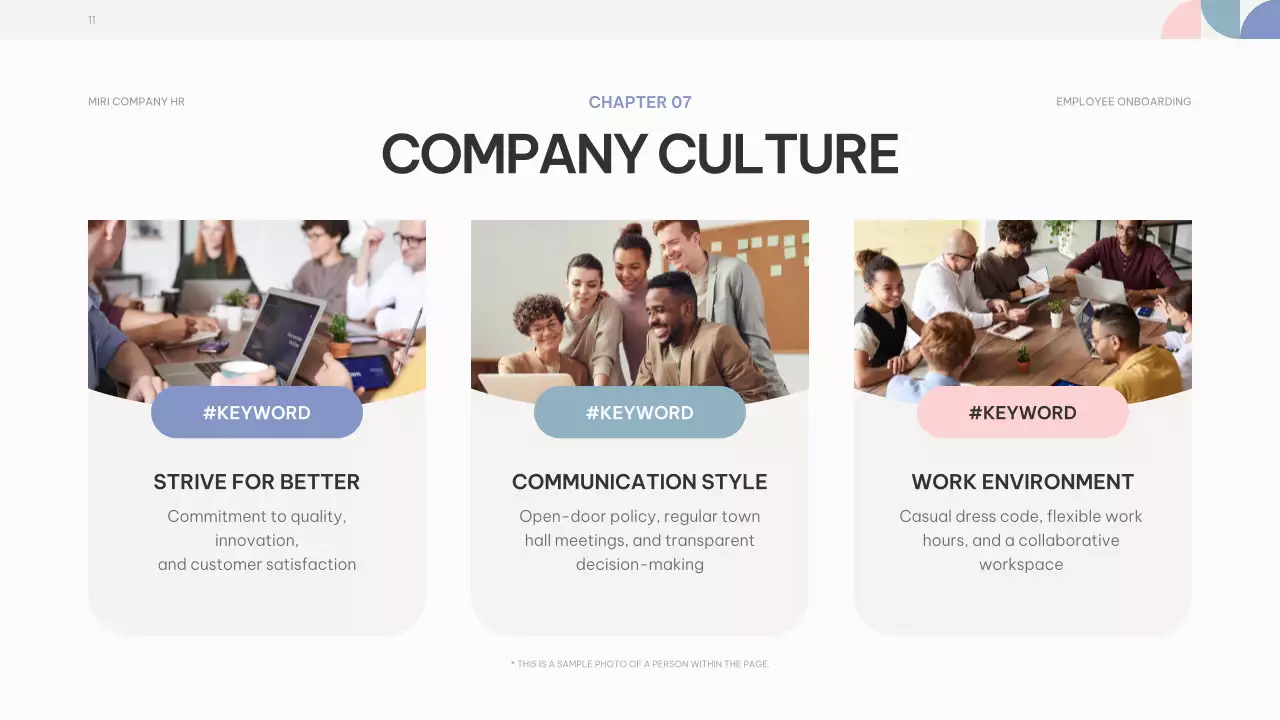 Pink Modern Employee Manual Presentation