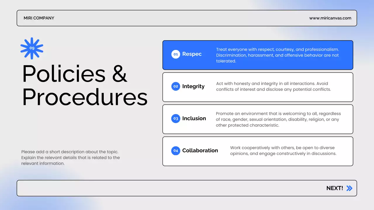 White Modern Employee Guide Presentation