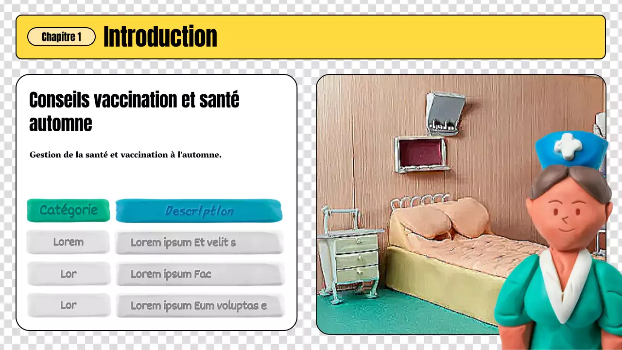 Des lignes directrices colorées et créatives en matière de soins de santé