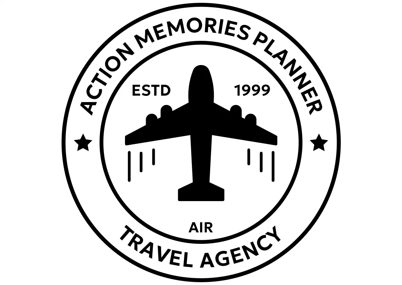 화려한 여행사 홍보 로고