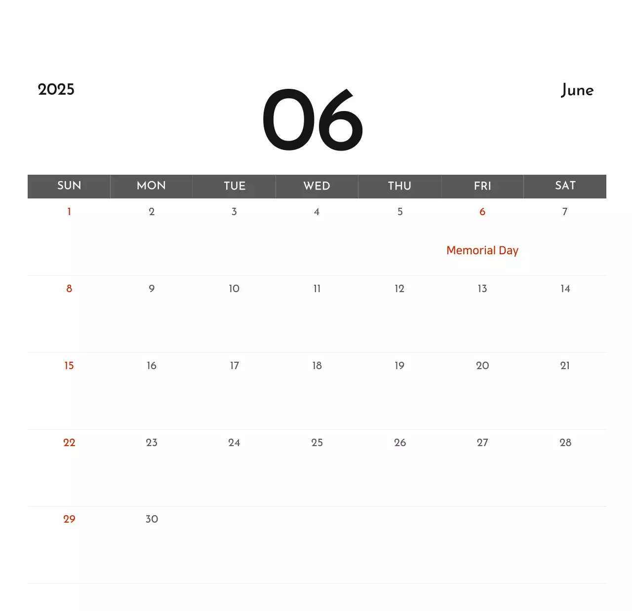 Lịch công ty đơn giản màu xám