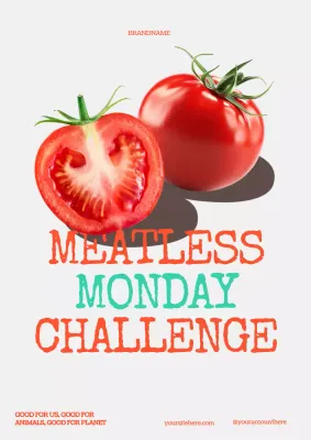 Red Trendy Food Promotion Poster