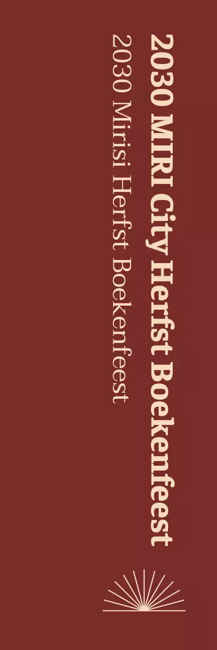 Maple Leaf Books Herfst Lezing Evenement Banner