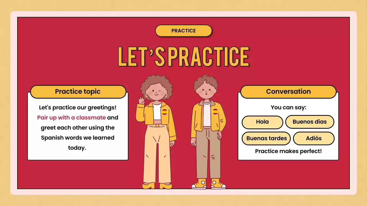 red retro language course