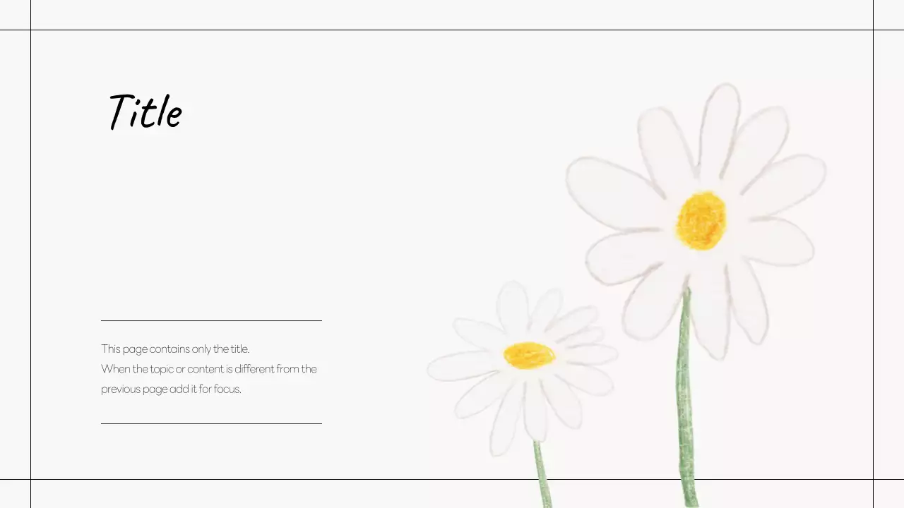 White Minimal Template Presentation