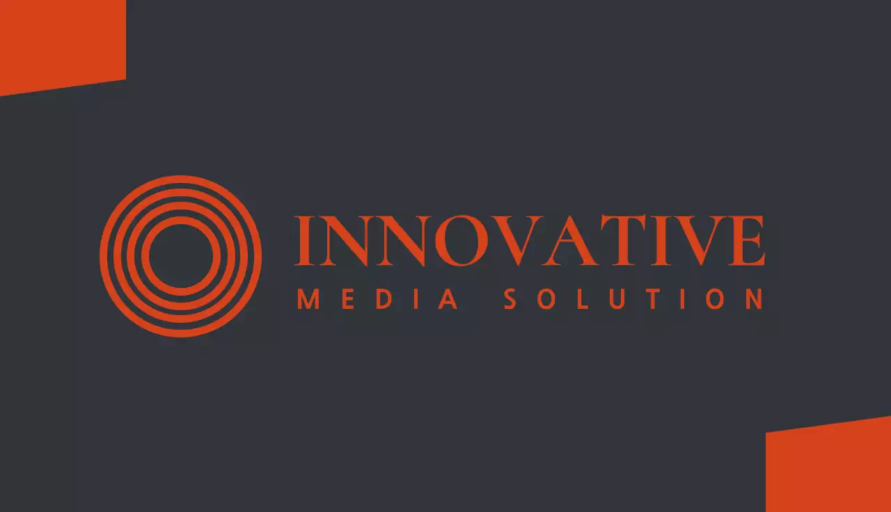 Orange Minimal Business Card