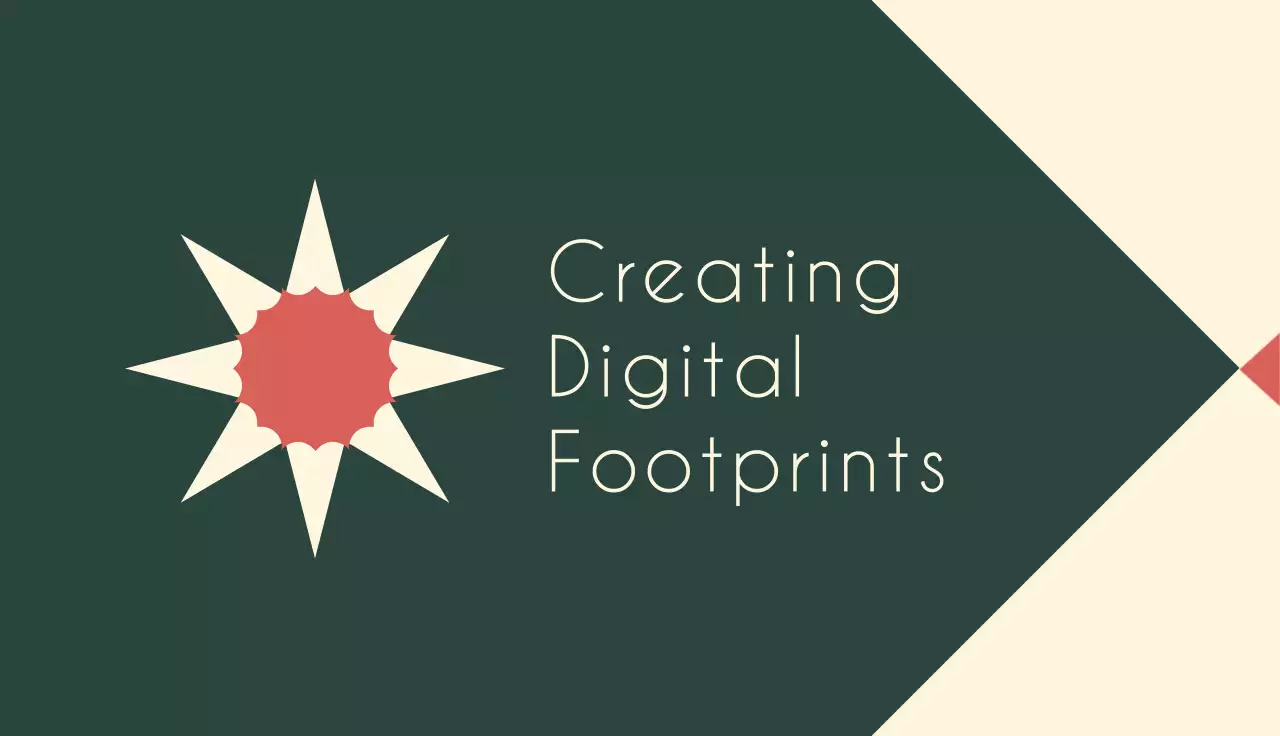 Coral Geometric Business Card