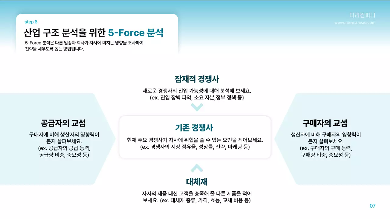 하늘색 모던 계획 기획서