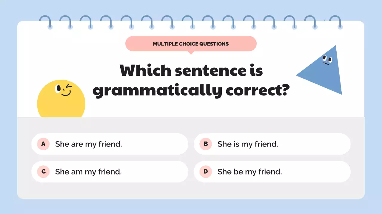 Blue Simple Quiz Announcement Presentation