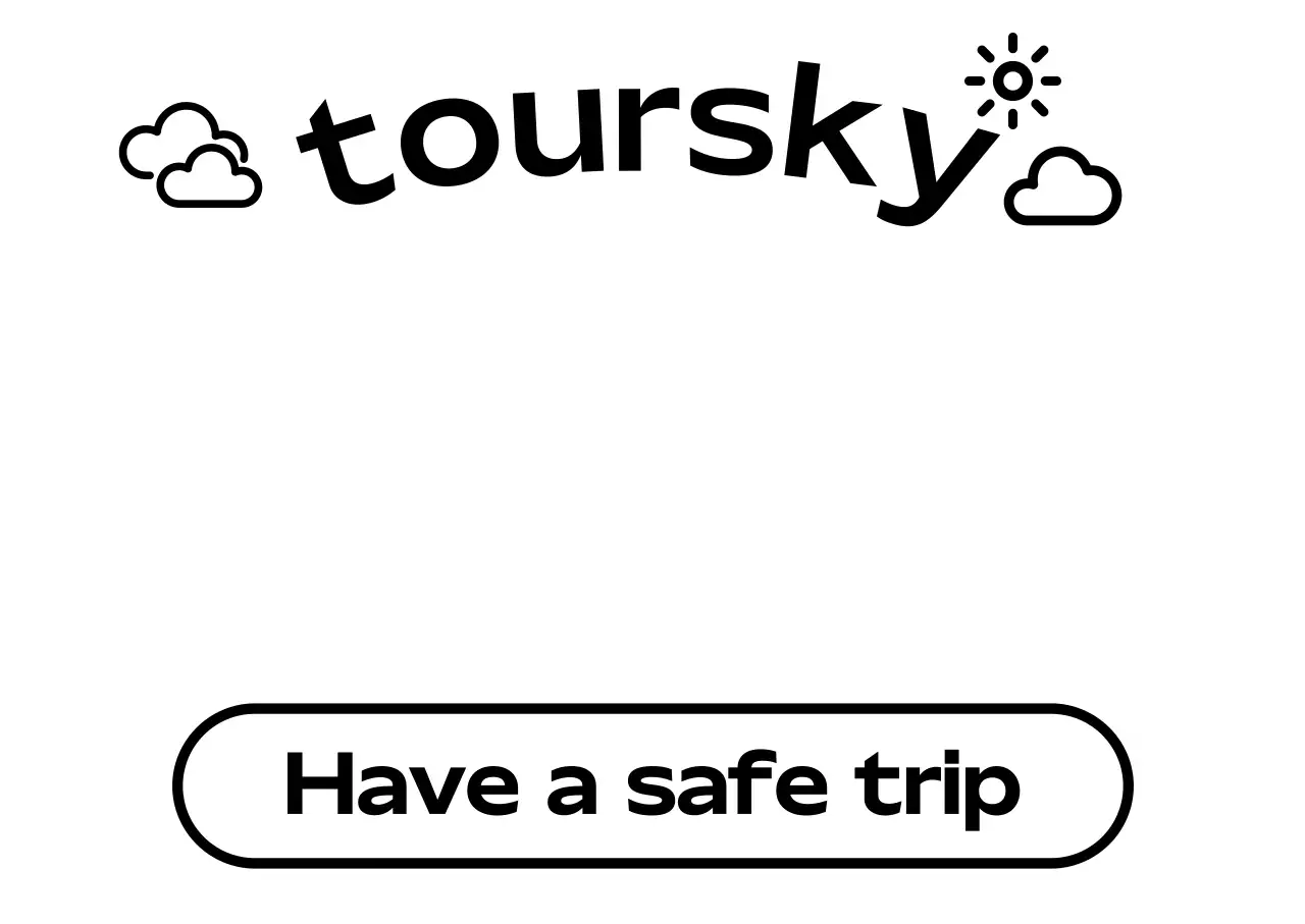 검정 심플 여행 안내