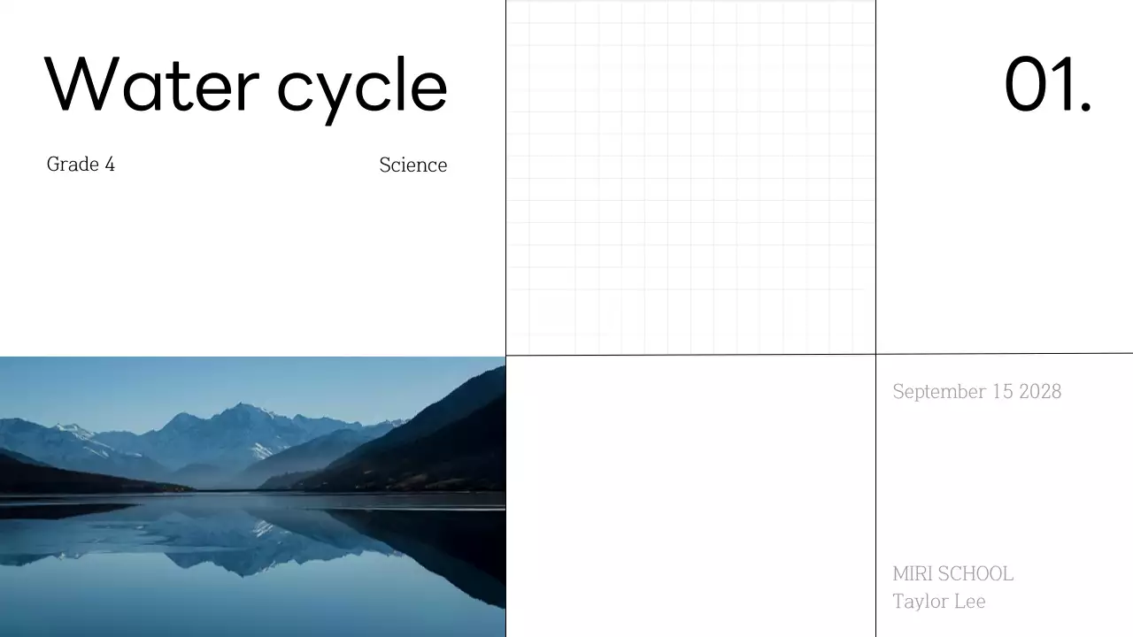 Blue Simple Science Class Presentation