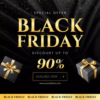 black elegant sale promotion