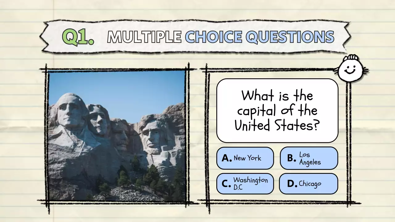 Blue Comic Quiz Guide Presentation