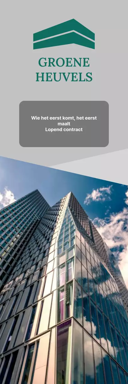 Appartement te koop banner in luxe amber kleur