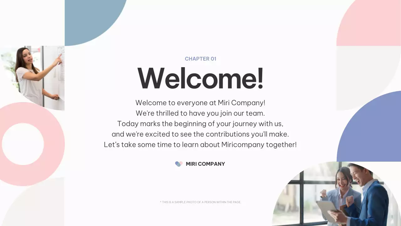 Pink Modern Employee Manual Presentation