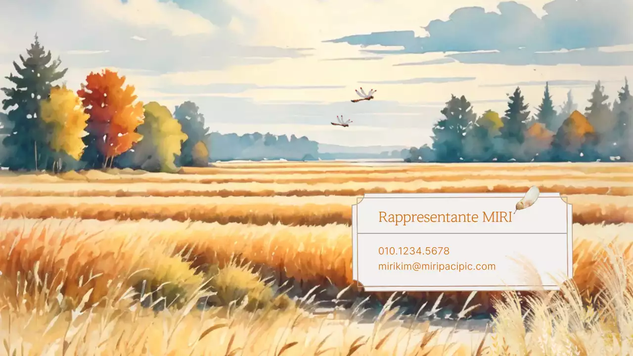 Presentazione del marchio con uno sfondo arancione e naturale in autunno